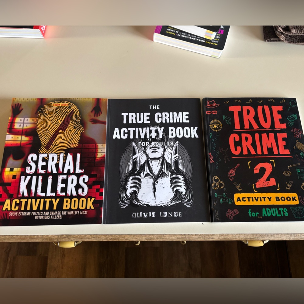 True Crime Activity Book Set